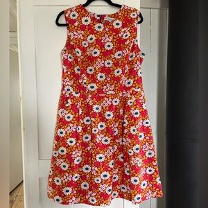 Birds of North America Peafowl Dress Size 14 Made in Canada